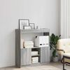 vidaXL Buffet haut sonoma gris 92x33x100 cm bois d'ing&eacute;nierie