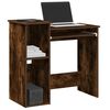 vidaXL Bureau avec &eacute;tag&egrave;res ch&ecirc;ne fum&eacute; 84x40x78 cm bois d'ing&eacute;nierie