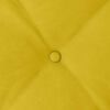 vidaXL Coussin de Dos Jaune 80 x 50 cm Tissu en velours c&ocirc;tel&eacute;