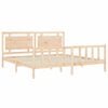 vidaXL Cadre de lit sans matelas 200x200 cm bois massif de pin