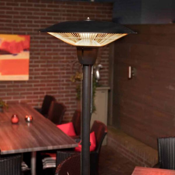 Sunred Chauffage sur pied Barcelona 1500 W Halogène Noir