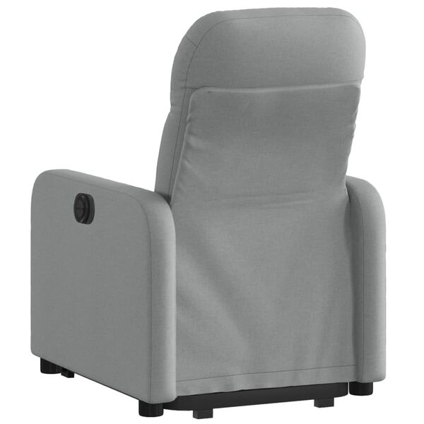 vidaXL Fauteuil inclinable Gris clair Tissu