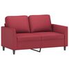 vidaXL Ensemble de canap&eacute;s 3 pcs et coussins Rouge bordeaux Similicuir