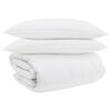 vidaXL Ensemble de Duvet avec oreiller 3 pcs Blanc Plume de canard