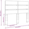 vidaXL T&ecirc;te de lit Ch&ecirc;ne Sonoma 120 cm Bois d'ing&eacute;nierie