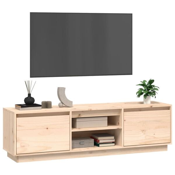 vidaXL Meuble TV 140x35x40 cm Bois de pin massif