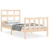 vidaXL Cadre de lit sans matelas 90x200 cm bois de pin massif