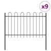 vidaXL Cl&ocirc;ture de jardin BOXTEL 9 pc 15,3 x 1,2 m Gris