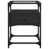 vidaXL Tables de chevet 2 pcs noir 40x40x55 cm bois d’ingénierie