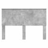 vidaXL T&ecirc;te de lit Gris b&eacute;ton 140 cm Bois d'ing&eacute;nierie