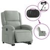 vidaXL Fauteuil inclinable &eacute;lectrique gris clair velours