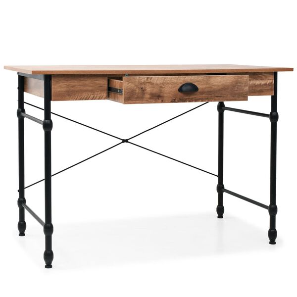 vidaXL Bureau avec tiroir 110 x 55 x 75 cm Couleur de chêne