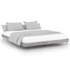 vidaXL Cadre de lit sans matelas sonoma gris 160x200cm bois ing&eacute;nierie
