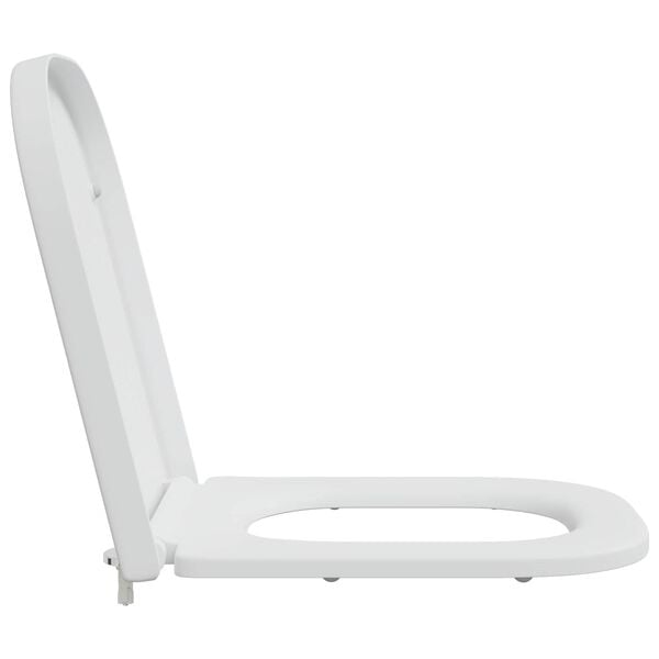 vidaXL Si&egrave;ge de toilette Blanc 44,5 x 35 x 3,6 cm Duroplast