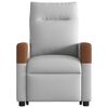vidaXL Fauteuil de massage inclinable gris nuage tissu