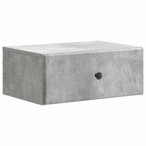vidaXL Cabinet de chevet mural Gris b&eacute;ton 49 x 34,5 x 20 cm