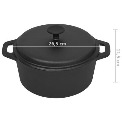 vidaXL Pot Ø26,5 cm Fonte