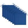 vidaXL Chaises de jardin et coussins lot de 8 Bois acacia solide Gris