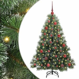 vidaXL Sapin de No&euml;l artificiel avec 150 LED Vert 150 cm PE et PVC