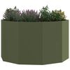 vidaXL Jardini&egrave;re Vert olive 90 x 90 x 50 cm Acier