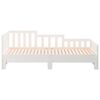 vidaXL Lit coulissant sans matelas blanc 2x(80x200)cm