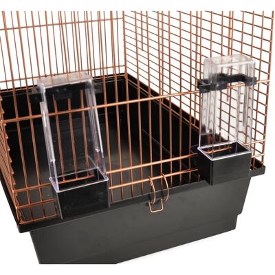FLAMINGO Cage à perruches Klara 3 54x34x74,5 cm Cuivre