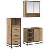 vidaXL Ensemble de mobilier de salle de bain 3 pc Ch&ecirc;ne artisanal