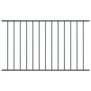 vidaXL Panneau de cl&ocirc;ture Woerden en acier thermolaqu&eacute; 163x75 cm anthracite