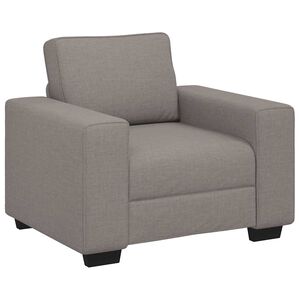 vidaXL Canap&eacute;-fauteuil taupe 100x77x82 cm en tissu