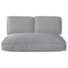 vidaXL Ensemble de coussins 3 pcs Gris Tissu Oxford