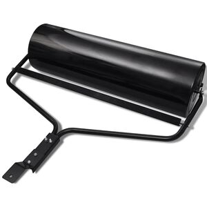 Rouleau &agrave; gazon de jardin Noir 68 L