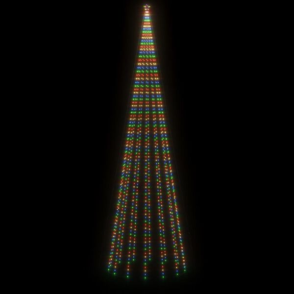 vidaXL Sapin de Noël avec piquet 1134 LED Colorées 800 cm