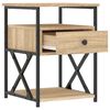 vidaXL Tables de chevet 2 pcs ch&ecirc;ne sonoma 40x42x55 cm bois ing&eacute;nierie
