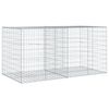 vidaXL Panier gabion avec couvercle 200x100x100 cm fer galvanis&eacute;
