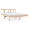 vidaXL Cadre de lit sans matelas bois massif 135x190 cm