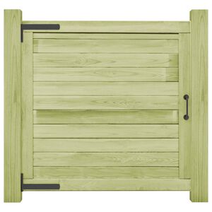 vidaXL Portail de jardin Bois de pin impr&eacute;gn&eacute; 100x100 cm
