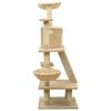 vidaXL Arbre à chat avec griffoirs en sisal Beige 122 cm