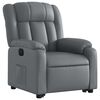 vidaXL Fauteuil inclinable &eacute;lectrique gris similicuir