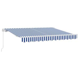 vidaXL Auvent R&eacute;tractable Bleu 300 x 200 cm tissu