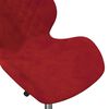 vidaXL Chaise pivotante de salle &agrave; manger Rouge bordeaux Velours