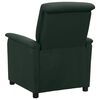 vidaXL Fauteuil Vert fonc&eacute; Tissu
