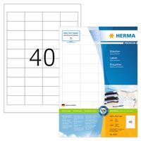 HERMA Étiquettes permanentes PREMIUM A4 48,5x25,4 mm 100 Feuilles