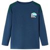 Sweatshirt gaufr&eacute; pour enfants bleu marine 128