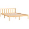 vidaXL Cadre de lit sans matelas bois massif 140x190 cm