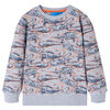 Sweatshirt pour enfants gris m&eacute;lange 128