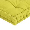 vidaXL Coussins de plancher de palette lot de 4 Vert pomme Coton