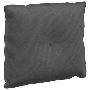 vidaXL Coussin de Dos Gris fonc&eacute; 60 x 50 cm Tissu en velours c&ocirc;tel&eacute;