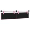 vidaXL T&ecirc;te de lit suspendue Montage mural Rose 210 x 55 x 5 cm tissu