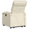 vidaXL Fauteuil inclinable Cr&egrave;me Similicuir