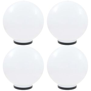 vidaXL Lampes &agrave; LED sous forme de boule 4 pcs Sph&eacute;rique 40 cm PMMA